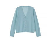 Summer Dopamine Green Ice Knitted Cardigan Women Summer Thin Loose Air Conditioning Long Sleeve Top