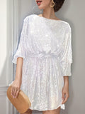 Cross-Explosive Fashion Beads Festival Banquet Squin Dress Dress Dress Dress