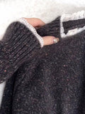 Korean Lazy Lace Sweater Women 2025 New Loose Soft Glutinous Super-Looking White Knitted Shirt