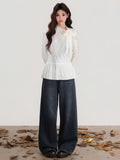 Apricot Half-High Collar Long Sleeve Thick Knitted Bottom Shirt With Lace Under The Lace Autumn And Winter High-End Repair Body Dress Woman