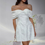 Dili Party Evening Dress Female Bow Bow Wind Tectorial Dress 2025 Spring And Summer