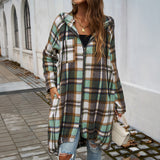 Dili 2025 Spring/Summer Women's Casual Casual Casual Long-Sleeved Women's Color Hooded Jacket
