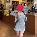 Chizhuang Sling Skirt Babes Dress 2025 Summer New Waist Design Feel Cardigan Sexy