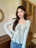 Green Thin Sunscreen Hooded Women's New Bow Tie Strap Sling Vest Two-Piece Set In Summer 2026