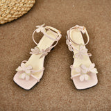 Fairy Wind Pink Tie Women's Shoes 2025 New Bow With Skirt Lady High Heels High Heels High Heel Sandals