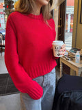 Dili Casual With Long-Sleeved Wool T-Shirt Sweater Women's Clothing 2025 Autumn And Winter