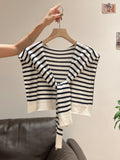 Tibetan Blue Design Sense Retro Splicing Long-Sleeved Shawl Women 2026 Autumn New With Striped Shawl Set