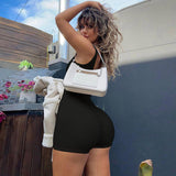 2025 Spring And Summer New Women's Fashion Show-Back Sexy Tight-Fleet And Hip Casual Jumpsuit Women