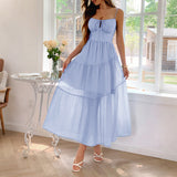 Dili Leisure Vacation Hanging Waist Girt Dress Women's Dresses Summer 2025