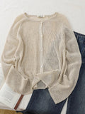 Tiansi Knitted Sun Cardigan Women Thin Breathable Long Sleeves Outside Air Conditioning Shirt Summer