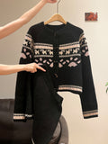 Fair Island High-End Feel Long-Sleeved Knitted Shirt Jacket Women 2026 Autumn And Winter Crash Loose Sweater Top