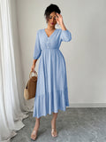 Dili Casual Holiday Fashion With Long Skirt Dress Women's Dress 2025 Autumn And Winter