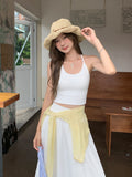 Sweet Hottie Sexy Vest Sling Female Summer 2026 New Outer Wear With Beautiful Back Bra Pad One Short Top