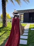New Chinese Retro Hanging Neck-Cuffed Shoulder Dress Women's Spring 2026 New Simple Sleeveless Round-Collar Loose Dress