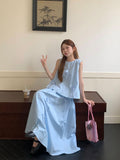 Gentle Style Casual Fashion Suit Women's Spring 2026 New Three-Dimensional Bow Sleeveless Top Dress Two-Piece