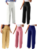 New Commuting High-Waisted Straight Trousers Straight Trousers Casual Suit Long Trousers Female