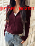 Dili Fashion Simple Long-Sleeved Solid-Colored Jacket Wool Women's Clothing 2025 Autumn And Winter