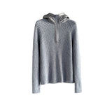 The Texture Of Lazy And Soft And Soft Andy Knitted Hoodie Autumn And Winter Atmosphere Set Sweater