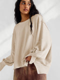 Ebay Open Fork Sweater Women's Fashion Sports T-Shirt Knitted Shirt Long-Sleeved Top Coat Design Sense