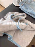European Hooded Knitted Cardigan Female Senior Sense 2025 Autumn And Winter New Impact Zipper Casual Soft-Cuckle Blouse