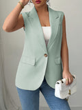 Dili Elegant Temperament Sleeveless Vest Commute Small Suit Women's Dress 2025 Summer