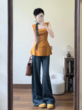 Beautiful Sling Vest Women's Summer Wear 2025 New Design Small Babes Sleeveless Waist Top
