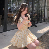 Super Good-Looking Cute Broken Flower Dress 2025 New Temperamental Women's Spring Wear French Age Reduction Waist Ins
