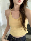 Sweet Hottie Sexy Vest Sling Female Summer 2026 New Outer Wear With Beautiful Back Bra Pad One Short Top