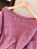 Special Counter Withdraws The Big-Name Shearing Women's Color Sweater Women's Autumn And Winter New Loose Soft Glutinous Temperament Top