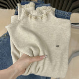 French Lace Half-High Collar Knitted Bottom Shirt Soft Soft Gentle Wind Sweater Women Autumn And Winter New Body Repair