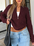 Dili Casual Simple Long Sleeves With Sweater Wool Women's Clothing 2025 Autumn And Winter