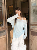 Beautiful Seaside Wear Thin Striped Long-Sleeved Sunscreen Shirt Women's Summer Leisure Small Top