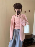 Solid Color Leisure Thick Knitted Sling Sling Vest Two Sets Of 2025 New Commuter Small Top