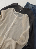 Tiansi Knitted Sun Cardigan Women Thin Breathable Long Sleeves Outside Air Conditioning Shirt Summer