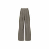 Spring New Writer's Set Aer Gas Field Full Open TR Twill Texture Short Trench Coat Broad Leg Trousers