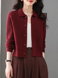 Brand Discount Spring And Autumn Outside With A Short Collar Sweater Small Coat Women's Wool With Skirt Top Knitted Bottom Shirt
