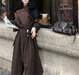 Great-Looking Wind Coat Women's 2025 New Autumn Thin Autumn Long Coat Southeast Asia