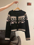 Fair Island High-End Feel Long-Sleeved Knitted Shirt Jacket Women 2026 Autumn And Winter Crash Loose Sweater Top