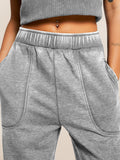 Hot Temperament Commuting Women's Retro Casual Broad Leg Trousers Mop Loose High-Waisted Trousers Wash Trousers