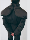 Winter Thicker New Warm Fashion Temperament Can Be Split Hooded Ski Suit Jumpsuit