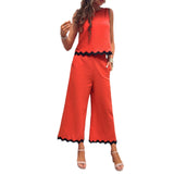 Dili Women's Clothing 2025 Spring And Summer Casual Temperament Vest Trousers Set