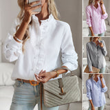 Dili Long Sleeve Shirt Woman 2025 Autumn Winter Temperament Commuting Temperament