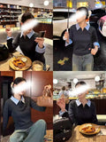 New Fake Two Intellectual Style Sweaters Can Be Unpacked And Bumpy Knitted Shirts In The Spring