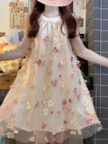 French Romantic Sleeveless Hanging Neck Dress Girl Summer Sweet Girl Little Seaside Holiday Atmosphere Skirt
