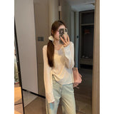 Fast-Drying Ice Silk Sweatpants Women's Summer Thin 2025 New Explosion Of High-End Casual Pants Mesh Cold Pants