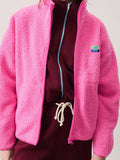 2025 Spring And Autumn Explosion Of Pure Color Casual Velvet Zipper Jacket Design Velvet Shirt Temperament Commute