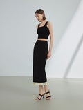 French Temperament Design Sense Of High-End Half-Body Dress Summer 2025 New Straight High-End Half-Dress Woman