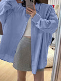 Dili Leisure Vacation Premium Striped Long Sleeve Shirt Women's Winter 2025