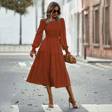 Independent Design Women's Dress Dress Casual Holiday Waist Long Dress Spring And Autumn Four Seasons Women's Clothing