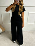 Holiday Short-Sleeved T-Shirt Casual Long Pants Two Sets Of Women's 2026 Summer